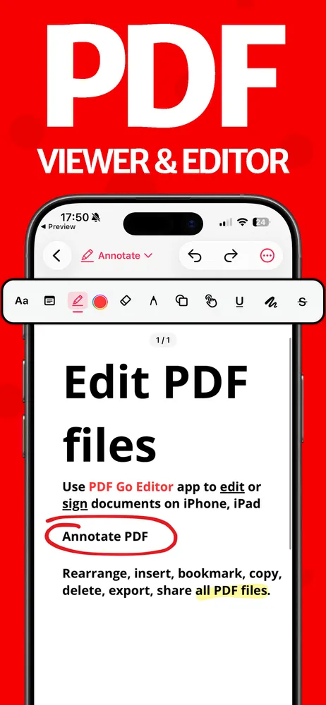PDF Go app screenshots